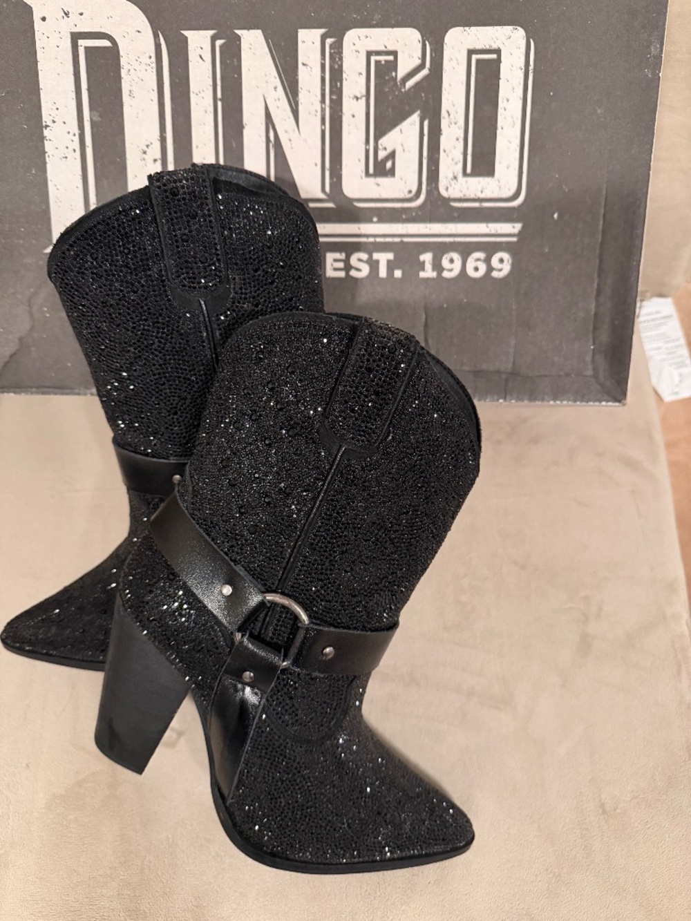 Dingo Crown Jewel Black Boot